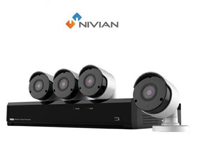 Kit Nivian 4K 8 canali con 4 telecamere