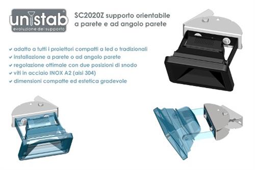 Supporto Unistab 180mm parete/angolo per proiettori