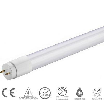 T8 led tubo 14W 1080lm 3000K G13 PF0.9 28x906mm 20pz