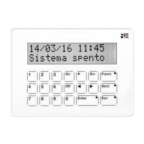 Hi-tech touch w tastiera a display colore bianco