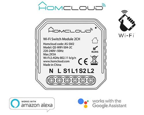 MODULO INTERRUTTORE INTELLIGENTE WI-FI 2CH DA INCASSO-en