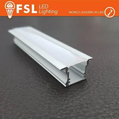 Solo profilo alluminio ad incasso per strip led 2mt 1pz