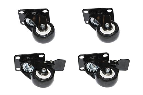 SET 4 RUOTE PER ARMADI 19 LINK COLORE NERO