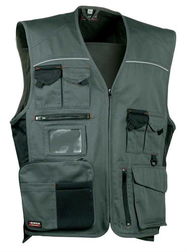 Expert gilet cotone poliestere antracite/nero