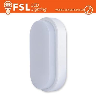 Plafoniera led ovale bianca 15W 4000K 55*100*200 IP54