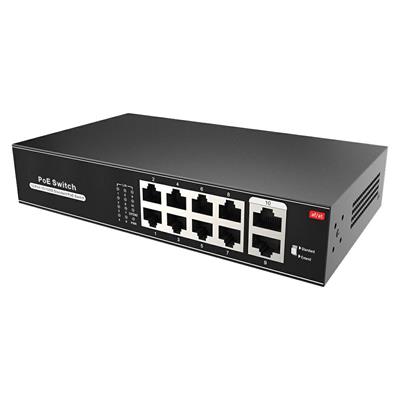 Switch PoE 8*10/100mbps + 2 uplink
