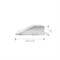 Faretto in gesso alfa a parete IP20 33.5*23cm
