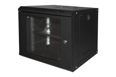 Armadio rack 19 9U nero 450*400*530mm ripiano incluso