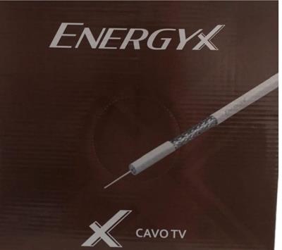 Cavo coax Energyx 5mm classe B matassa 100mt nero