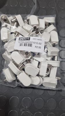 Spina coassiale 90° schermata 75Ohm 50pz