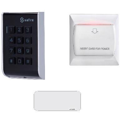 Kit controllo accessi con lettore interno+tasca+badge