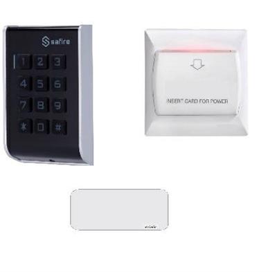 Kit controllo accessi con lettore interno+tasca+badge