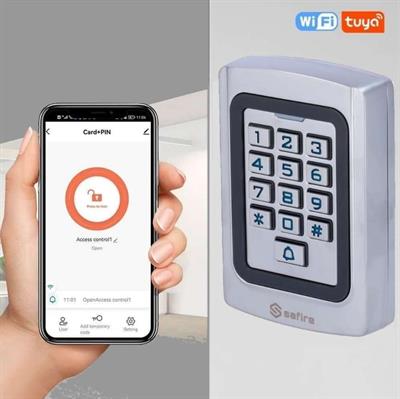 Controllo acces IP68 wifi programm codici/badge con app
