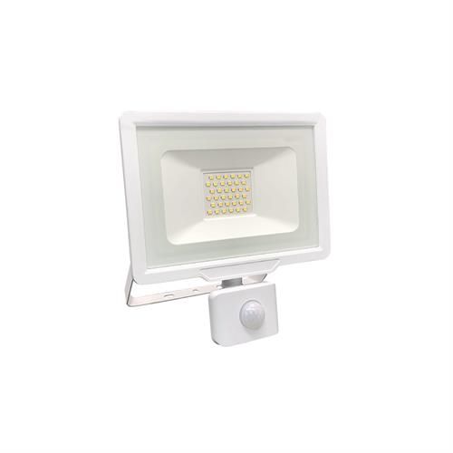 -Proiettore bianco+sens 30W 6500K Vicky  cavo 60cm