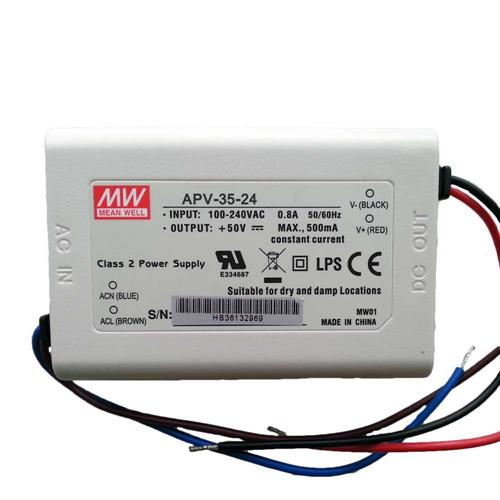 Led driver Meanwell in plastica AC/DC 24V 1.5A 35W