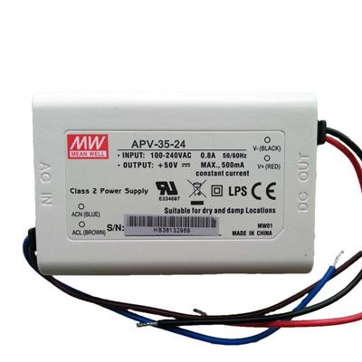 Led driver Meanwell in plastica AC/DC 24V 1.5A 35W