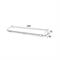 -Plafoniera Poliplast IP65 1 tubo led 60cm Ofelia