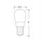 -Poliplast E14 piccola pera 220V 1.7W 6500K 130lm