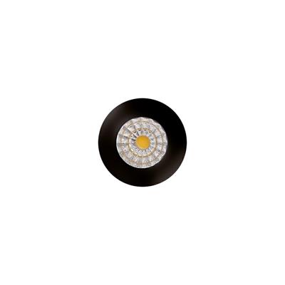 -Led mini spot rotondo 3W 180lm IP20 nero 6500K Aida