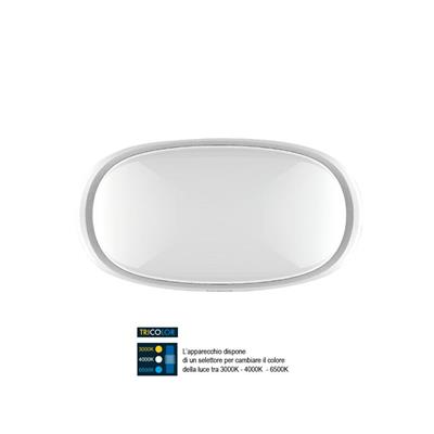 -Poliplast plaf led ovale 14W 1400lm IP54 tricolor Emma