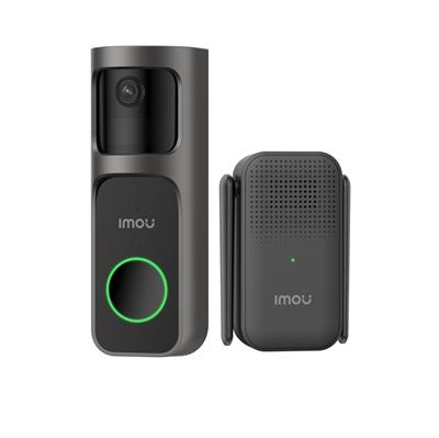 -Kit Imou videocampanello 2S a batteria 2K+cicalino wire