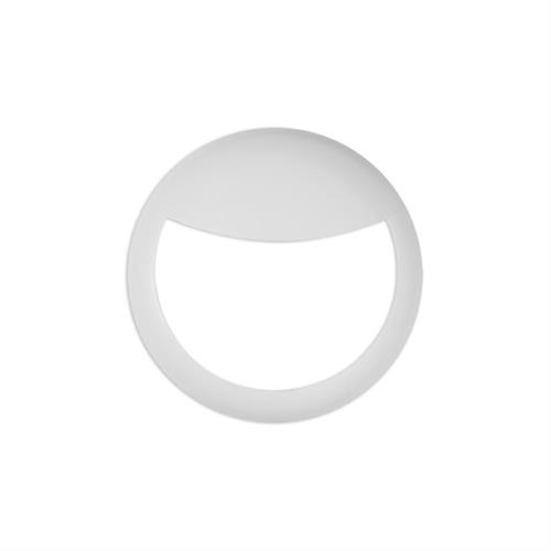 Cornice circolare con palpebra con 401042 bianca