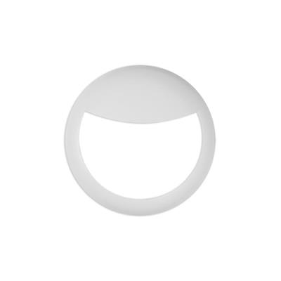 Cornice circolare con palpebra con 401042 bianca
