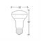 -Poliplast lampada led R63 230V 8W E27 3000K 670lm