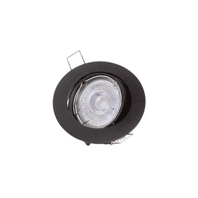 Faretto fisso ad incasso GU10 220-240V Elide nero