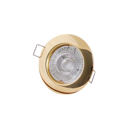 Faretto fisso ad incasso GU10 220-240V Elide oro