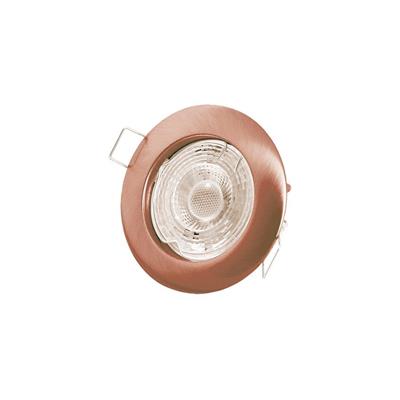 Faretto fisso ad incasso GU10 220-240V Elide rame