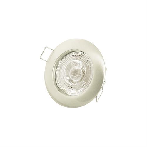 Faretto fisso ad incasso GU10 220-240V Elide satinato