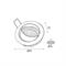 Faretto orient da incasso GU10 200-240V Danira alluminio