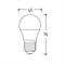 -Led lampada sfera 8W E27 3000K 670lm