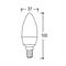 -Led lampada candela 6W E14 3000K 470lm