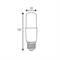 -Led lampada tubolare T37 10W E14 4200K 1000lm