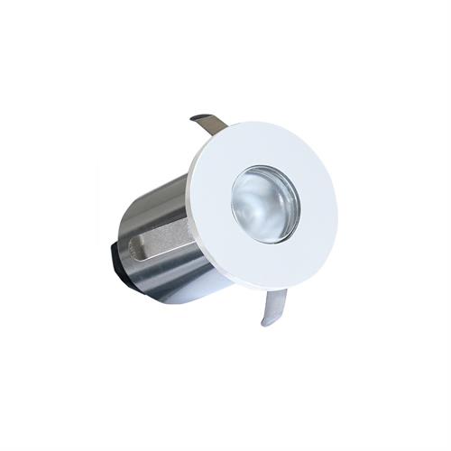 -Led incasso tondo RGB 1.8W 80lm IP68 bianco Ines