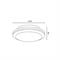 Plafoniera led IP65 48W 4500lm 3CCT Ø350 Roberta