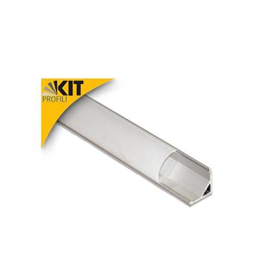 Kit profilo in alluminio ad angolo 2mt