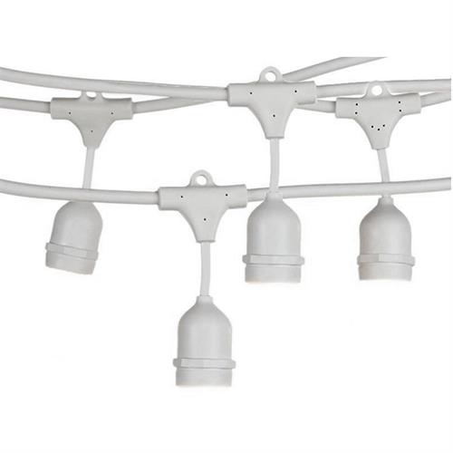 Cordoniera H05RNF-2X1 10E27 IP65 bianca