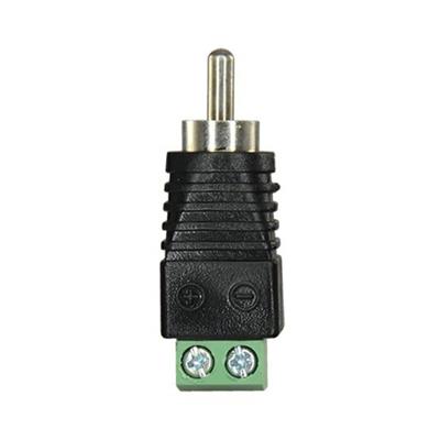 Connettore RCA maschio con uscita +/-