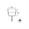Minispot 2W 100lm AC220-240V tondo IP54 bianco 4200K