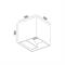 Plafoniera muro 10W Nicole IP54 3CCT bianco