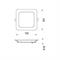 Led panel quadrato 220-240V 9W 900lm IP20 3CCT Camilla