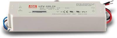 Led driver Meanwell in plastica IP67 AC/DC 24V 4.2A 100W