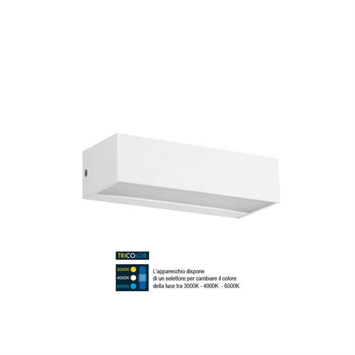Up&down polipropilen IP65 8W 400lm tricolor bianco Emily