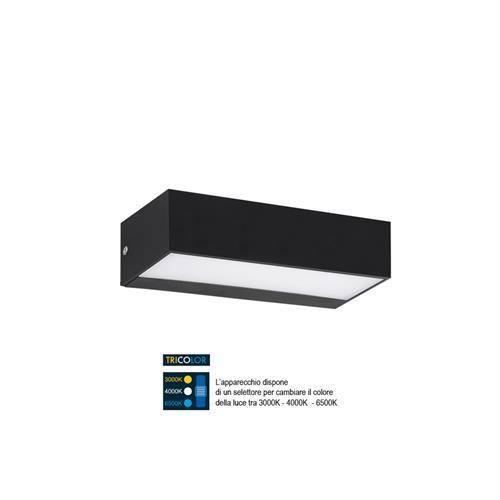 Up&down polipropilene IP65 8W 400lm tricolor nero Emily