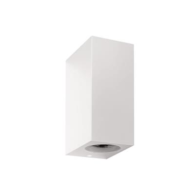 Cubo poliprop Up&Down 2xGU10 IP44 220-240V Aurora bianco