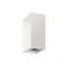 Cubo poliprop Up&Down 2xGU10 IP44 220-240V Aurora bianco