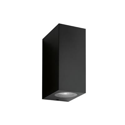 Cubo poliprop Up&Down 2xGU10 IP44 220-240V Aurora nero